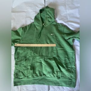 Vintage XXL Nike Hoodie Embroidered Swoosh Green Sweatshirt Y2K Men's